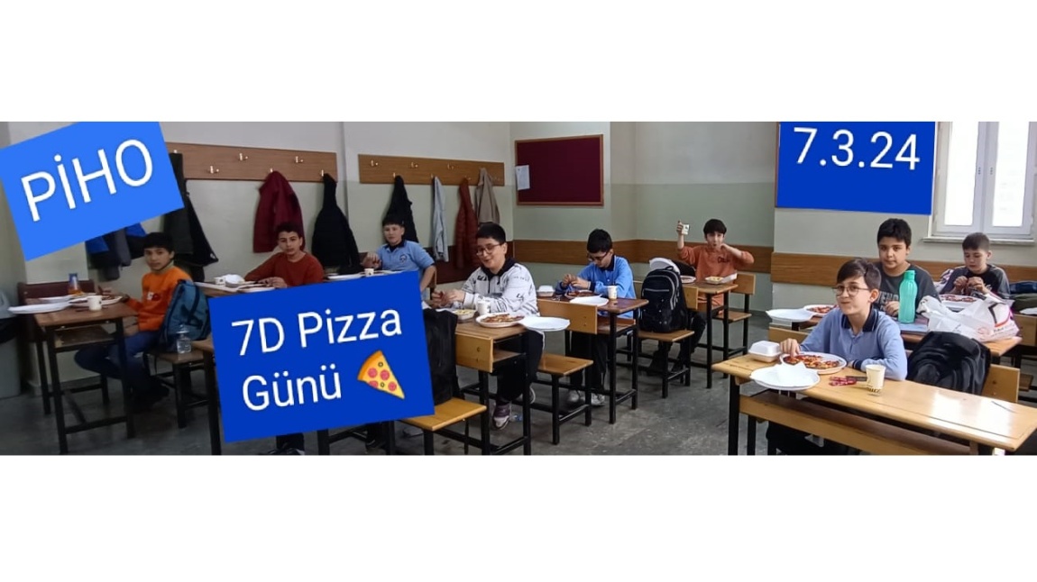 7-D Sınıfı Pizza Etkinliği